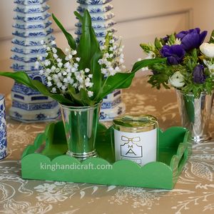 Plateau de service de qualité commerciale, forme personnalisée, écologique, OEM |   Finition laquée durable pour hôtel, restaurant, restauration - Product Image 2