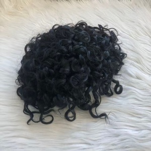 Sistemas de Reemplazo de Cabello Humano Real, Rizado Permanente de 20 mm, Color Negro Intenso, <span class=keywords><strong>Pelucas</strong></span> <span class=keywords><strong>para</strong></span> Hombre - Product Image 1