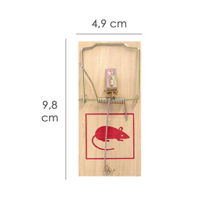 <b>Wooden</b> <b>Mouse</b> Traps 9.8 x 4.8 cm. (2 Units) - Product Image 2