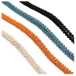 Passamaneria in pizzo nero etnico europeo per tende, decorazioni per camion, accessori per copridivano, passamaneria a forma di <span class=keywords><strong>centipede</strong></span> piccola - Product Image 5