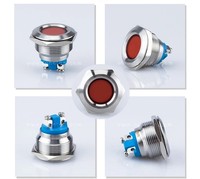 Lumière indicatrice LED en métal de 16-22 mm avec indice d'étanchéité IP65 pour équipement industriel