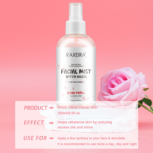 Oem Witch Hazel Toner Extracto de agua de rosas Cuidado de la piel facial Niebla facial Hidratante Venta al por mayor Witch Hazel Facial Toner Spray Serum - Product Image 6