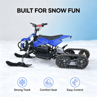 Quad à neige électrique de nouvelle conception, moteur 36V, motoneige, véhicule de ski pour enfants et adultes, ATV à chenilles pour la location en station, sport d'hiver
