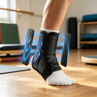 Attelle de cheville en néoprène pour le sport, soutien de compression, manchon de cheville avec sangles pour le basketball, la remise en forme, protection professionnelle de la cheville