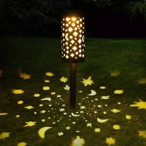 Lámpara Solar LED para Jardín, Decoración de Estrellas y Luna, Impermeable, Lámpara de Jardín, Lámpara Colgante con Control Remoto, IP44 - Product Image 3