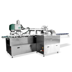 Machine d'emballage de cartons de cosmétiques et de produits alimentaires entièrement automatique à grande vitesse avec plateau, machine de collage et de scellage de cartons - Product Image 1