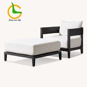 حديقة للفناء الخارجي الفاخر مجموعة فناء خارجي من الألومنيوم أثاث حديقة مسند للقدمين - Product Image 5