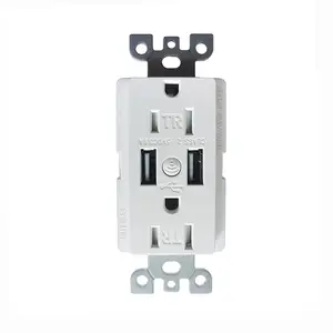 Smart Wall Outlet Socket Usb Adapter Charging Outlets 15A With WIFI Function 2 TYPE A Port USB Charger Output 3.6A 5V