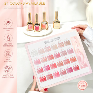 Vernis à ongles <span class=keywords><strong>semi</strong></span>-<span class=keywords><strong>permanent</strong></span> à base d'eau sans TPO, couleur gelée transparente, végétalien, non toxique, collection naturelle, 15 ml, marque privée - Product Image 4