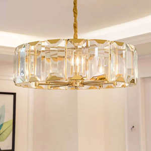 Living Room Nordic Crystal Chandelier Creative <b>LED</b> Iron <b>Lamp</b> Luxury Fancy Glass Pendant <b>Light</b> - Product Image 1