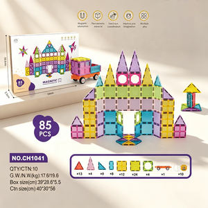 Ensemble <span class=keywords><strong>de</strong></span> <span class=keywords><strong>construction</strong></span> <span class=keywords><strong>magnétique</strong></span> <span class=keywords><strong>de</strong></span> 118/85 pièces, tuiles <span class=keywords><strong>de</strong></span> 7,5 cm, blocs <span class=keywords><strong>de</strong></span> <span class=keywords><strong>construction</strong></span>, jouets éducatifs STEM pour enfants, apprentissage créatif, haute qualité - Product Image 6