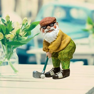 Estatua de Gnomo de Golf de Resina Hecha a Mano, Figura de Gnomo de Jardín Pintada a Mano, Golfista, 25 cm, Decoración Navideña para Exteriores, Regalo para <span class=keywords><strong>el</strong></span> Hogar - Product Image 5