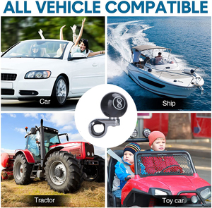 Bouton de commande universel pour <span class=keywords><strong>volant</strong></span> de voiture, design 8-Ball, 360° °   Poignée de rotation ergonomique pour une conduite à une main, boule de direction assistée - Product Image 3