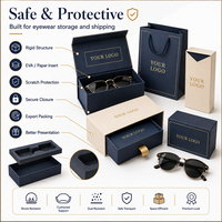 Boîte cadeau personnalisée pour lunettes, emballage en carton écologique pour lunettes et lunettes de soleil, vente en gros