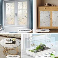Film adhésif statique PVC sans colle, décoratif moderne pour vitres, imperméable, effet arc-en-ciel, film de confidentialité pour fenêtre, protection UV, salon