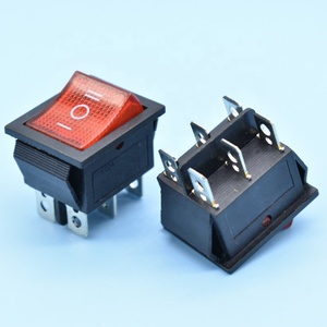 Interruptor Basculante LED KCD4 16A 250V 20A 125V con Certificación IEC CB CE KC ETL, 12v 6 Pines, Lámpara Indicadora Roja con T85 <span class=keywords><strong>r11</strong></span> R4s R19a 1e4 DPST - Product Image 3