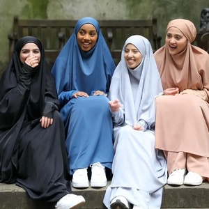 Robe <span class=keywords><strong>Hijab</strong></span> à capuche pour femmes musulmanes, vêtement de prière, Jilbab Abaya Long Khimar Ramadan, robe Abayas, jupe, ensembles <span class=keywords><strong>vêtements</strong></span> islamiques, vente en gros - Product Image 1