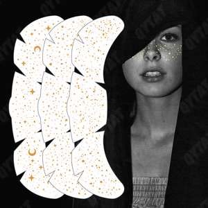 สติกเกอร์ติดหน้าลายจุดทองเมทัลลิก แต่งหน้าสวยน่ารัก สำหรับผู้หญิง - Product Image 3