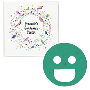 Sachets de graines personnalisés en forme de sourire – Plantables, pour une ambiance joyeuse et optimiste – Cadeau d'encouragement promotionnel en gros - Product Image 1