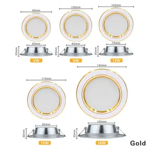 Đèn Trần LED Downlight 5W 9W 12W 15W 18W Đèn Trần LED Tròn AC 220V 230V 240V Chiếu Sáng Trong Nhà Trắng Ấm Lạnh