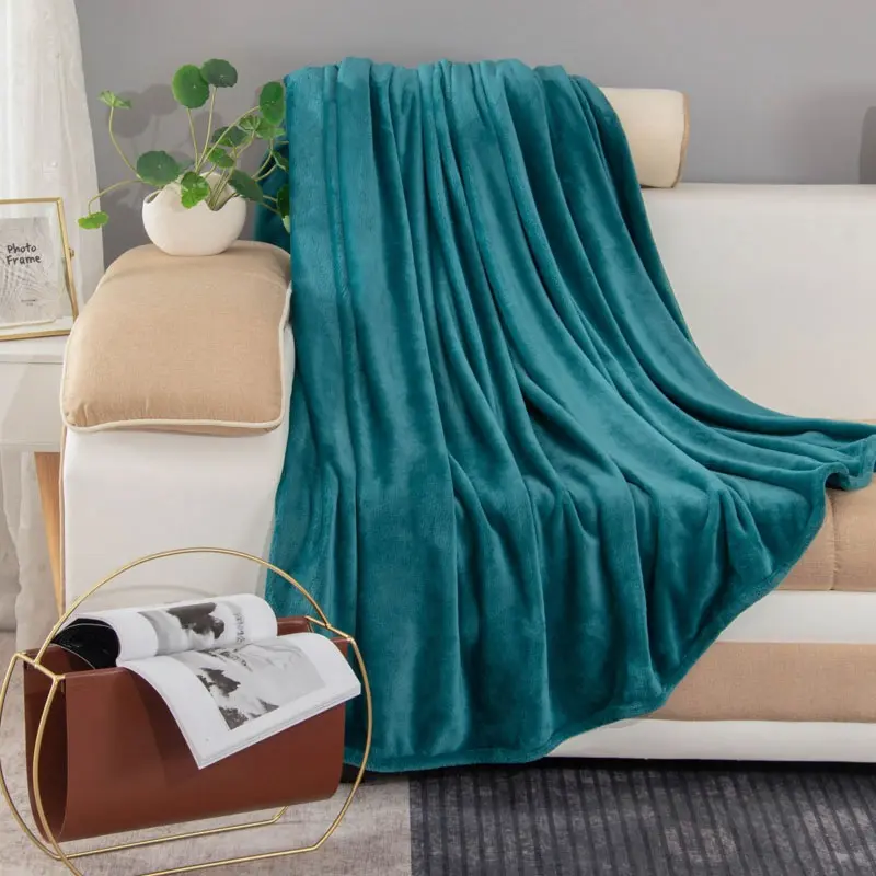 تصنيع تخفيضات هائلة بطانيات سرير قطبية مفردة ناعمة للغاية بطانيات فلانيل طبقة مرجانية