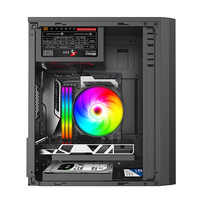 SNOWMAN CS022 PC Gaming Case Nouveauté Mi tour Acrylique Ordinateur De Bureau MATX Mini ITX Noir Cas pour Ordinateurs De Jeu
