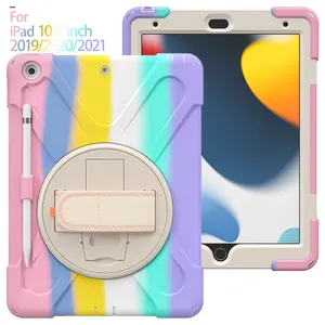 Shockproof Stand Tablet Case Voor Ipad Case Cover 10.2 Inch Robuuste Met Potlood Houder 2019/2020/2021