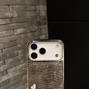 <span class=keywords><strong>Coque</strong></span> de téléphone pour Apple 17 Air, sensation haut de gamme, motif <span class=keywords><strong>crocodile</strong></span>, <span class=keywords><strong>coque</strong></span> pour <span class=keywords><strong>iPhone</strong></span> 16 Pro Max, texture électro-plaquée, housse de téléphone - Product Image 2