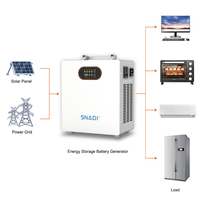 Système de stockage d'énergie domestique SNADI 1000W 1004WH 2009WH Batterie LiFePO4 Onduleur 1KW Prise en charge de l'UPS Système d'énergie domestique tout-en-un