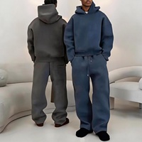 Ensembles de survêtements unisexes YITE en coton épais, sweats à capuche et pantalons de survêtement oversize, personnalisables avec logo, en molleton technique pour homme