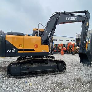 2024 Hyundai 22ton 220 Digger marca Original importada de Corea excavadora usada con bomba de motor de buen precio como componentes principales - Product Image 1
