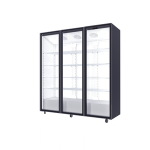 Refroidisseur de boissons sans givre certifié CE, porte vitrée, écoénergétique, étagères réglables, en aluminium, pour supermarchés - Product Image 5
