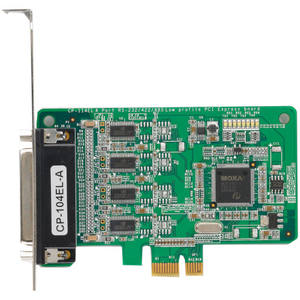 Tarjeta de Interfaz Serial Moxa CP104EL-A PCI Express de 4 Puertos RS232/422/485 de Perfil Bajo - Product Image 1