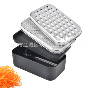 Stainless Steel Cheese Grater With Container And Lid Multi Functional For Vegetables And Fruits - Product Image 5