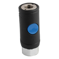 Coupleur de sécurité femelle G1/2 "à douille pneumatique à bouton-poussoir