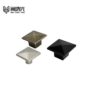 Min Hong Xing Square Zinc Alloy Cabinet <b>Knob</b> Modern Durable Furniture Handle - Product Image 1