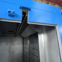 Four de polymérisation électrique à passage libre avec rail de chariot suspendu pour le revêtement de grandes pièces