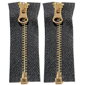 하이 퀄리티 맞춤형 자동 잠금 지퍼 의류 및 신발 황동 및 니켈 소재 오픈 엔드 금속 - Product Image 3