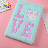 Vente en gros Offre Spéciale A5 peluche dessin animé scolaire journal intime enfants mignon cahier à fourrure cahier en peluche