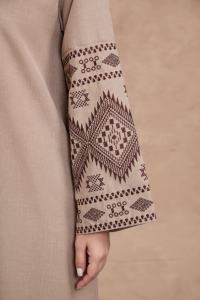 عباية شاروت للملابس الإسلامية تركيا العيد رمضان، كيمونو عباية محتشمة نسائية، فستان نسائي مسلم بتطريز ورود ندى، عباية دبي 2025 - Product Image 4