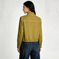 Manteau décontracté élégant et polyvalent en lin vert olive, imperméable et coupe-vent, à double boutonnage, léger et à manches longues, idéal pour le printemps