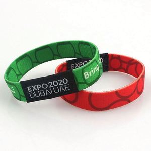 Pulseras Elásticas de Tela con Logotipo Personalizado de Moda al por Mayor de Fábrica, Poliéster - Product Image 4