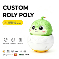 Vente en gros OEM ODM Moulage par injection PVC Serpent Roly Poly de dessin animé Impression UV personnalisée Artisanat promotionnel pour entreprises