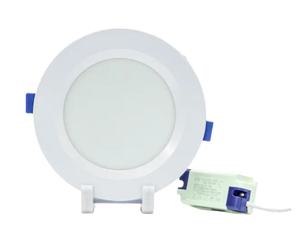 Vente en gros downlight LED minimaliste moderne RGB CCT IP20 encastré 90mm découpe TLC aluminium bordure argentée pour l'éclairage de bureau à domicile - Product Image 4