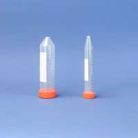 Tube de microcentrifugation conique à fond plat en PP de qualité médicale jetable, 1,5/2/5/15/50 ml