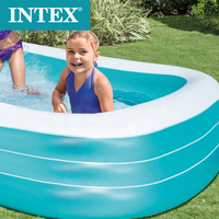 INTEX 58484 Bester Aufblasbarer Faltbarer Outdoor-Swimmingpool für Kinder Aufblasbarer Familienpool
