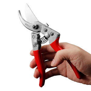 Lu Ban's Work Garden Shears Stainless Steel Curved Birdbeak Pruning Branches Manual Butterfly Design Red Handle - Product Image 2
