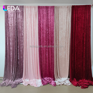LEDA Rideau en velours diamanté sur mesure, couleur personnalisée, très demandé, pour décors de mariage et événements - Product Image 2