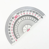Rapporteur d'angle semi-circulaire transparent Surwin SW094, 0-180 degrés, durable, certifié EN71/ASTM/FSC, vente directe usine