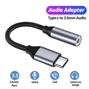 Adaptador <span class=keywords><strong>de</strong></span> conector <span class=keywords><strong>de</strong></span> auriculares hembra USB C a 3,5mm <span class=keywords><strong>de</strong></span> alta calidad, adaptador <span class=keywords><strong>de</strong></span> Cable <span class=keywords><strong>de</strong></span> <span class=keywords><strong>Audio</strong></span> auxiliar tipo C <span class=keywords><strong>para</strong></span> teléfono móvil Samsung Galaxy Xiaomi - Product Image 2